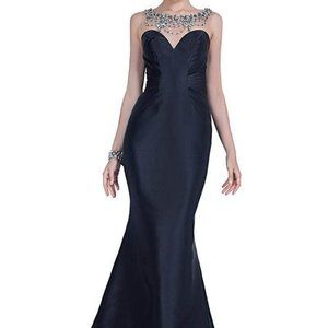 Terani Couture 1611E0191A Prom Dress Black Size 4